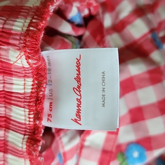 Hanna Andersson Red Gingham Sunsuit - Picture 3 of 4